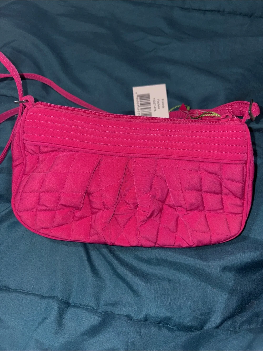 Vera Bradley Bright Pink Quilted Crossbody Wristlet